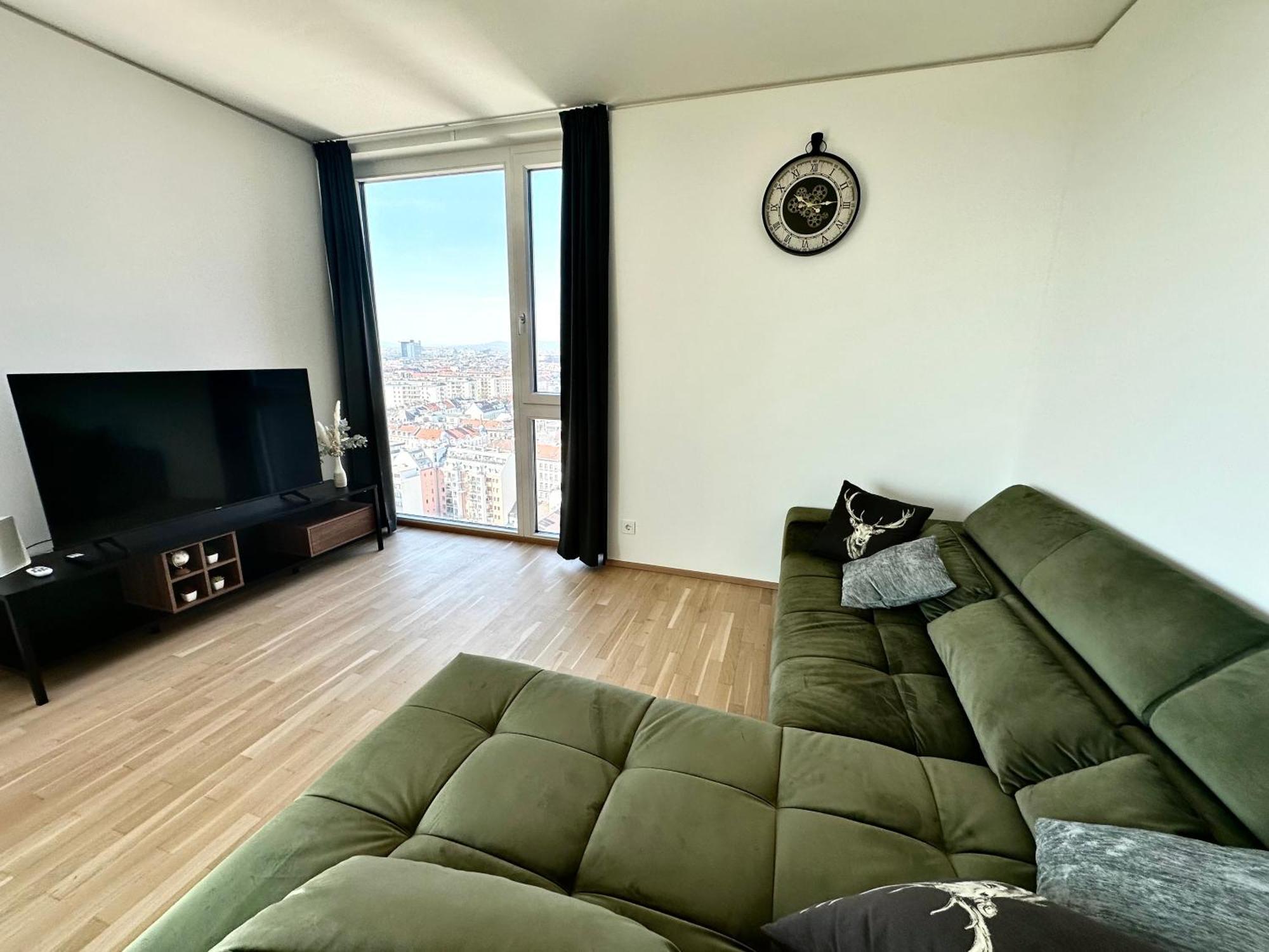 Panorama Sky Apartment I Rooftop Pool I Metro Station เวียนนา ภายนอก รูปภาพ